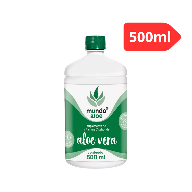 Polpa Concentrada de Babosa Mundo Aloe Orgânico 500ML C/ Dosador